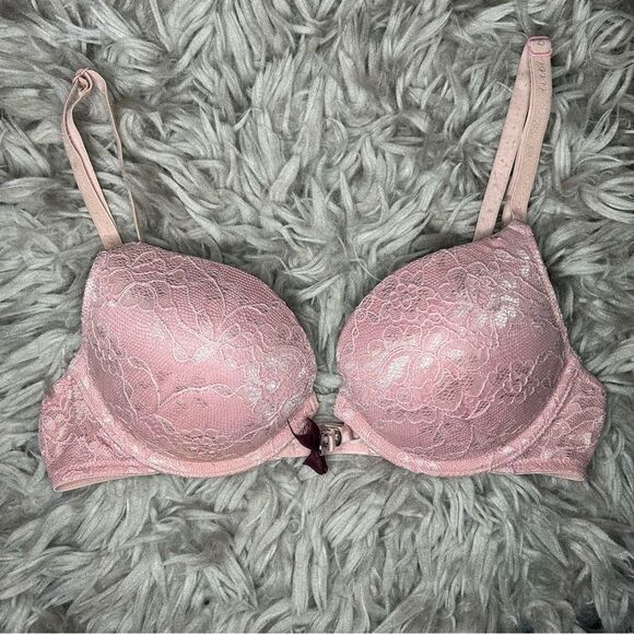 Victoria’s Secret Sexy Little Things pink lace push up bra size 34B - Picture 1 of 7